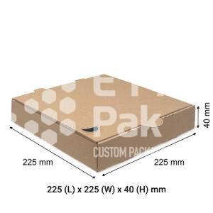 Brown Pizza Box 9" M Single Fold