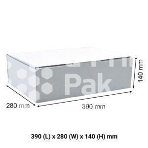 White Mailing Box A3 390 x 280 x 140 mm