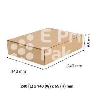 Brown Mailing Box A5 240 x 140 x 65 mm