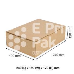 Brown Mailing Box A5 240 x 190 x 120 mm