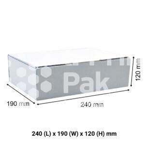 white Mailing Box A5 240 x 190 x 120 mm