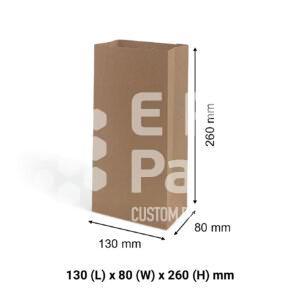 Brown Kraft Paper Grocery Bags - Medium