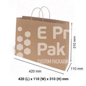 Brown Kraft Paper Gift Bags - Midi Boutique