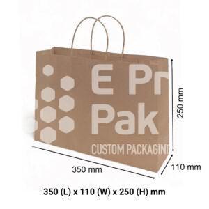 Brown Kraft Paper Gift Bags - Small Boutique