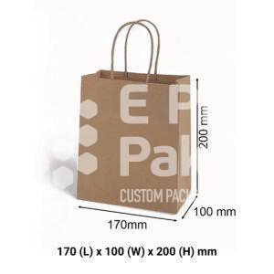 Brown Kraft Paper Gift Bags - Toddler