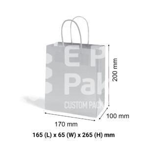 White Kraft Paper Gift Bags - Toddler