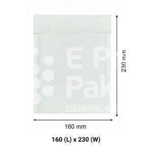 White Kraft Paper Bubble Padded Envelope 160 x 230 mm