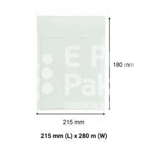 White Kraft Paper Bubble Padded Envelope 215 x 280 mm