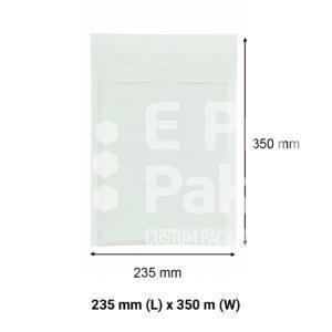 White Kraft Paper Bubble Padded Envelope A4 235 x 350 mm