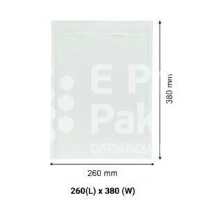 White Kraft Paper Bubble Padded Envelope 260 x 380 mm