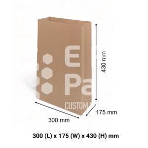 Brown Kraft Paper Grocery Bags - XX Large