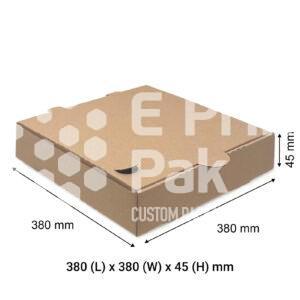 Brown Pizza Box 15" 2M Double Fold