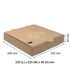 Brown Pizza Box 9" M Single Fold